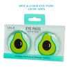 CALA Eye Pads, HOT & COLD EYE PADS (Avocado) Microwavable & Freezable