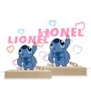Personalized Stitch Writes Name on Top Acrylic LED Base Night Light Lamp Art
