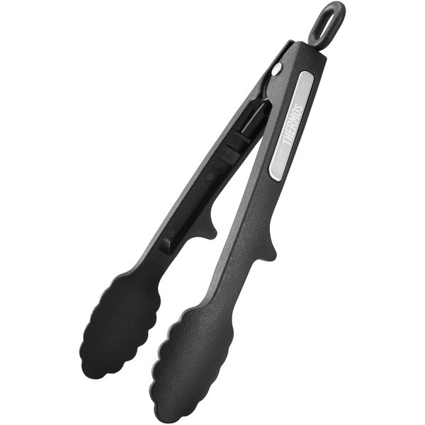 [Mini Size] Thermos Nylon Tongs, Black, Kitchen Tool KT-T002 BK