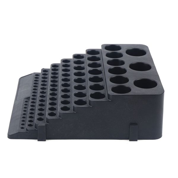 Storage Holder Organizer Stand Container 84 Hole Drill Bit Collet Tool Box Rack