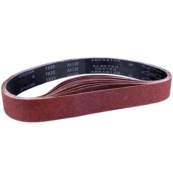 STEBRUAM Sanding Belt 50 x 686 mm, Sander Belts Set（3 Each of 80/120/150/240/400 Grains）for Belt Sander,for Grinding,Sharpening and Derusting (15 Pieces)