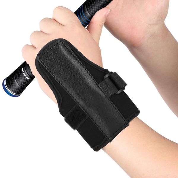 DOACT Golf Wrist Brace, Golf Swing Training Pain Relief Stabilizing Wrist Brace Corrector for Beginner Wrist Hinge Swing Trainer Smooth Swing Correcting Tools Black