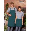Karlowsky Bib Apron Basic with Buckle and Pocket 75 x 90 cm Unisex 65% Polyester 35% Cotton, pine green