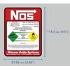 2X NOS Nitrous Oxide Racing Label Decals Stickers FREE SHIPPING
