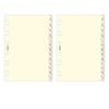 Filofax Pocket A-Z Index Cream (B211664), 2 Pack