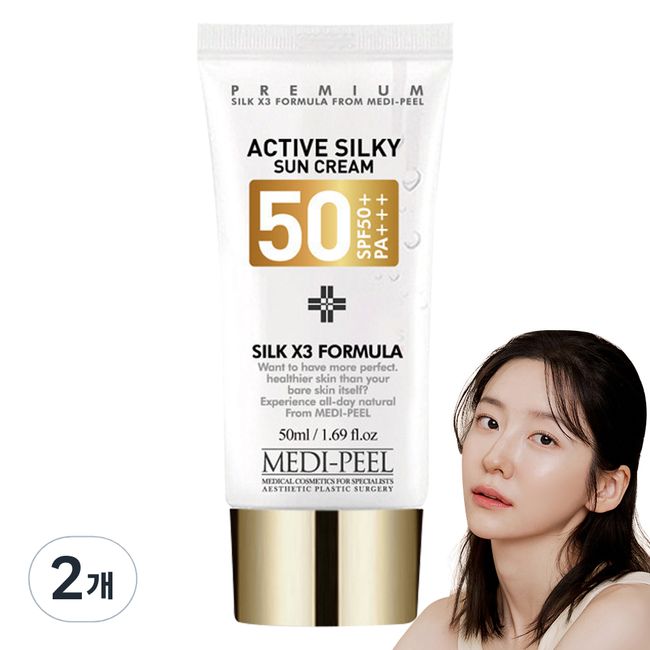 Medi-Peel Active Silky Sun Cream SPF50+ PA+++, 50ml, 1EA