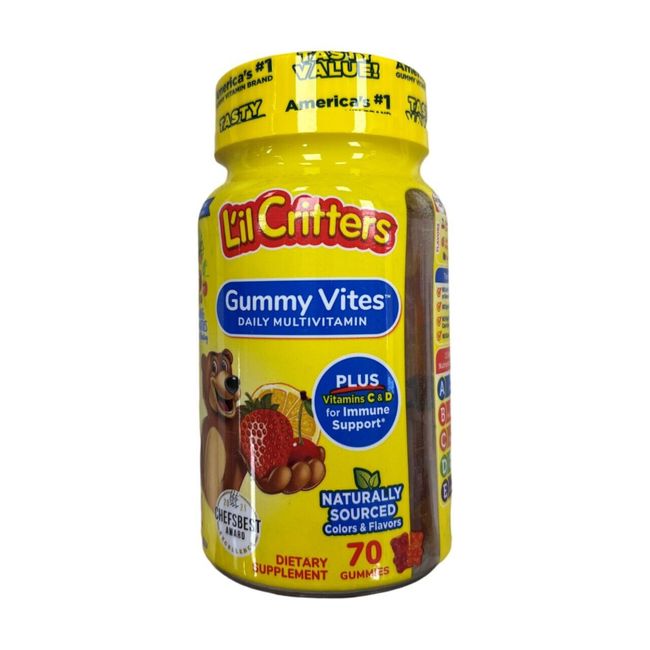 Lil Critters Childrens Vitamins GUMMY VITES 70 ct ^