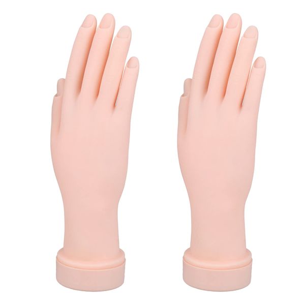 HAMILO Training Hand Nail Hand Mannequin Practice Right Hand, Set of 2