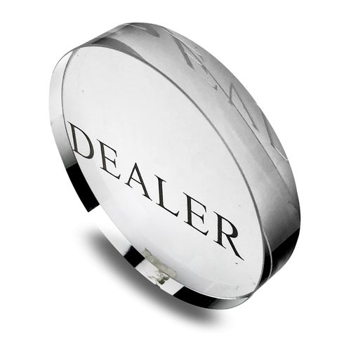 Yuanhe Transparent Poker Dealer Button Poker Game Dealer Crystal Casino Dealer Transparent Poker Dealer, for Poker Games and Card Games
