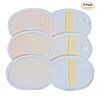 6Pack (Large 6.3x4.3 inches) Exfoliating Face Body Pad (100% Soft Terry Cloth) Cloth Materials Loofah Sponge Scrubber Brush Close Skin for Men and Women When Bath Spa and Shower