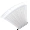 Haobase 50pcs False Nail Art Tips Sticks Display Stand Faux Nail Polish Coloring Capsules Practical Fan Nail Art