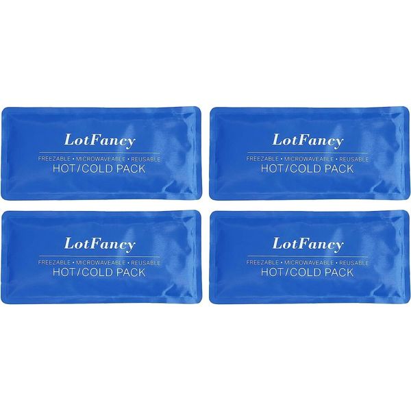 4Pc Ice Pack for Injuries Reusable Hot Cold Pack for Therapy Cooling Heating Pad