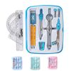 Mr. Pen 13 Piece Geometry Set with Shatterproof Storage Box, Blue