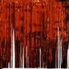 Red Metallic Fringe Curtain
