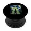 Alien Abduction Design Starry Night UFO PopSockets Adhesive PopGrip