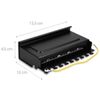 kwmobile 8 Port Patch Panel - RJ45 Cat6 Shielded Network Splitter Panel with Ground Wire - Includes Screws and Dowels for Wall Mount Installation