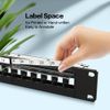 Enmane 24 Port Patch Panel Blank Keystone Patch Panel 1U 19" for Rackmount & Wall Mount STP&UTP