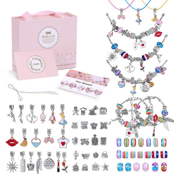 CGBOOM Jewellery Making Kit, Girls Toys Gifts for Girls Age 8-12, Bracelet Making Kits for Girls, Charm Bracelet Making Kit Christmas Valentines Gifts for 7 8 9 10 11 12 Year Olds Girls Teenage Girls