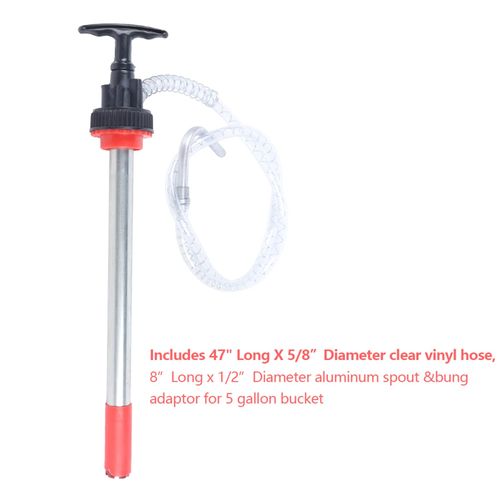 WUSILILU Manual Downstroke Oil Pump,Portable Liquid Transfer Pump for Bucket Pail 5.28 Gallon