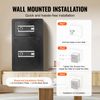 Double Door 4.5 cu.ft Safe Box with Key Lock Password Fireproof Bag Black