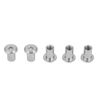 Flat Hex Nuts, M6 M8 Iron Plated Nickle Flat Nuts Round Head Hex Nut Hex Socket Screw Inserts Threaded Insert Nuts (M6*15 50PCS)