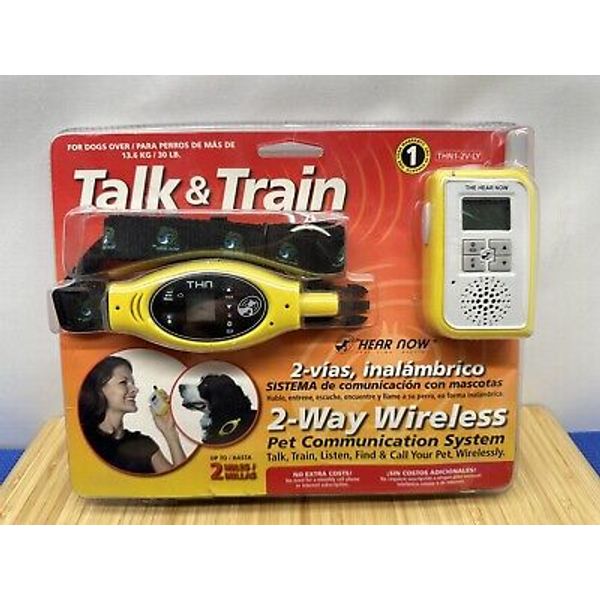 Talk and Train Hear Now 2-Way Wireless Pet Training Collar 2 Mile Dog NEW