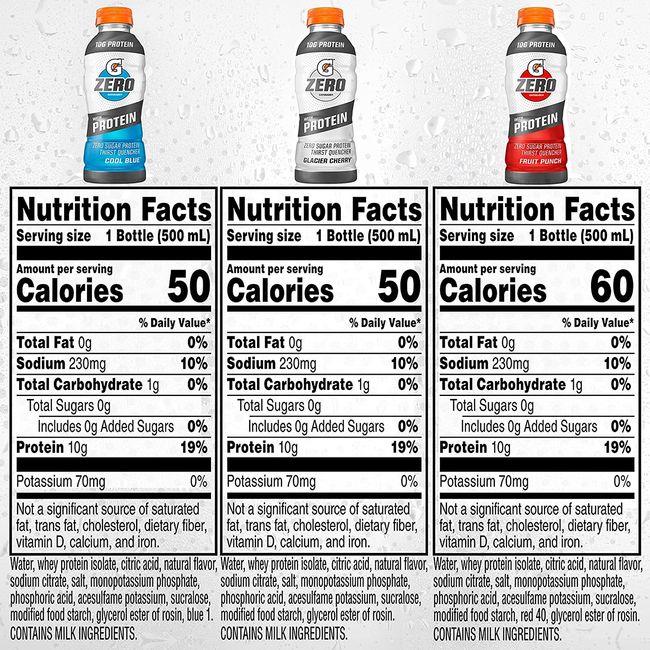 Gatorade Zero Fruit Punch with Protein