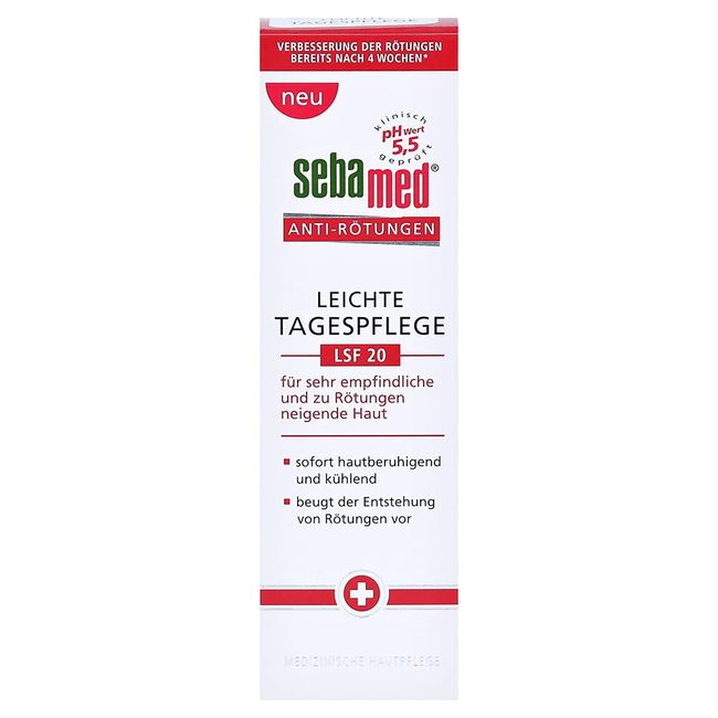 SEBAMED Anti-Redness Light Day Cream for Rosacea, Reduces Redness on the Face, Rosacea Facial Care, 50 ml