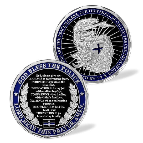 Saint Michael Law Enforcement Challenge Coins,Stunning Commemorative Coin