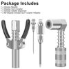 Grease Gun Coupler 90 Degree Adapter Needle Tips Dispenser Injection Needle Kit