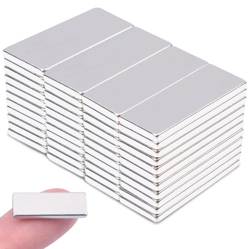 Strong Magnets, Square Magnets, Neodymium Magnets, 0.8 x 0.3 x 0.06 ...