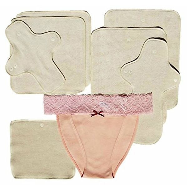 Special Set (7 Cloth Napkins) (Ri Easy Shorts: Stretch Lace Soft Shorts) Pink L (Fluffy Shorts, Fluffy Pants, Cloth Napkins)