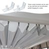 DOITOOL 4Pcs Vertical Blinds L- Shaped Brackets Blinds Curtain Track Mounting Bracket Clip Blind Extension Frame (4pcs)