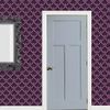 MyTinyWorld Dolls House Miniature Purple Classic Wallpaper Design