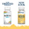 Solaray Super Bio D3 Coconut Oil 5,000 LU Softgels, 120 Count