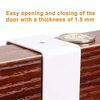 Over The Door Hook - 5 Hooks, Over Door Hook Hanger for Hanging 1 White