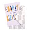 Hallmark Birthday Card - Contemporary Embossed and Foiled Text Design