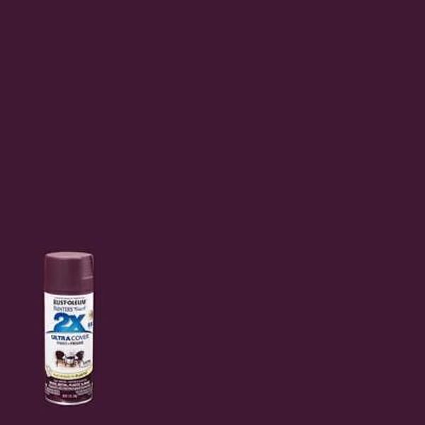 Rust-Oleum 257419 Painter's Touch Ultra Cover Satin Aubergine Spray Paint 12 oz