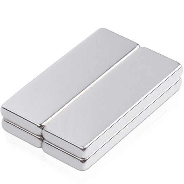 30x10x3mm Strong Magnets,Rectangular Neodymium Magnets,Strong Magnets,Cuboid Square Neodymium Magnets,Super Strong Rod Magnets for DIY Construction and Office Tool Storage Refrigerator Craft Set of 4