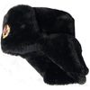 Hat Russian Ushanka Black-59 Soviet Army Soldier