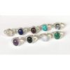 Shanya Sterling Silver Ethnic Ring Red Garnet Size O