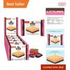 Raspberry Dark Chocolate Wafers  Low Carb Snack 16 Pack