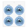Polar Express All Aboard Refrigerator Fridge Locker Vinyl Circle Magnet Set
