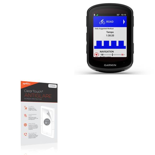 BoxWave Screen Protector Compatible with Garmin Edge 540 (2.6 in) - ClearTouch Anti-Glare (2-Pack), Anti-Fingerprint Matte Film Skin