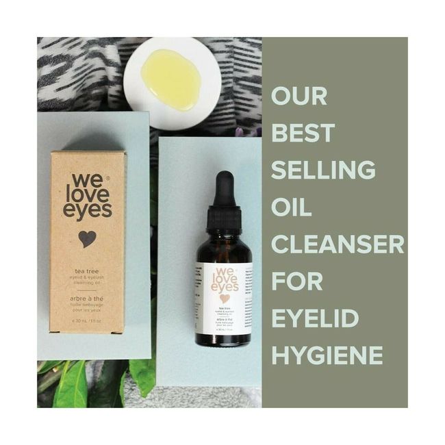 We Love Eyes- All Natural Tea Tree Eyelid Cleansing Oil - NEW IN THE BOX