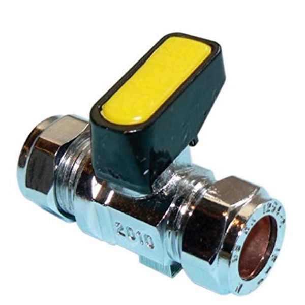 8mm Metrogas Mini Lever Gas Ball Valve - Pack of 2