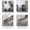 Kitchen Unit Cabinet Legs | Adjustable Height 120mm to 150mm | Black Plastic | Includes Plinth Clips – 4 Pack