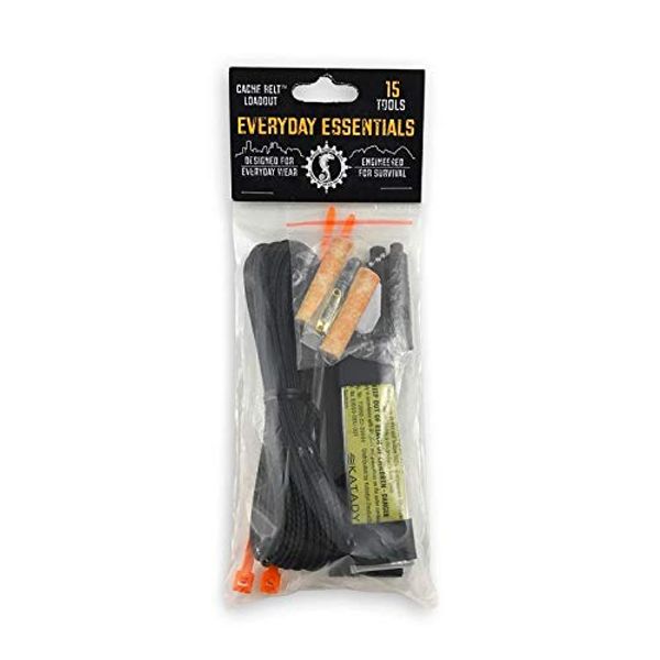 Wazoo Survival Gear Survival Kit - Everyday Essentials, 15 Tool EDC with Custom-made Components