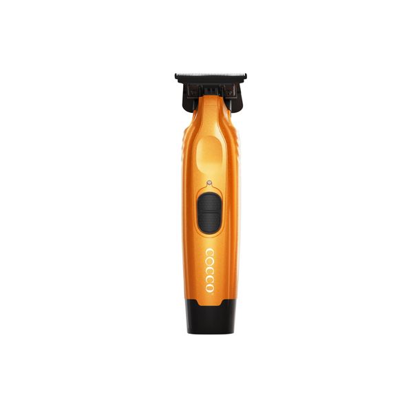 Cocco Hyper Veloce Pro Trimmer, CHVPT Digital Gap Graphene Blade Edger, High-Torque Brushless BLDC Motor, Cordless, All-Metal Design, Lithium-Ion Battery, Charging Base Included, Orange