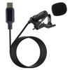 KOYOKOMA Type-C Omnidirectional Clip Wired Pin Microphone for Windscreen Smartphones Tablets Android